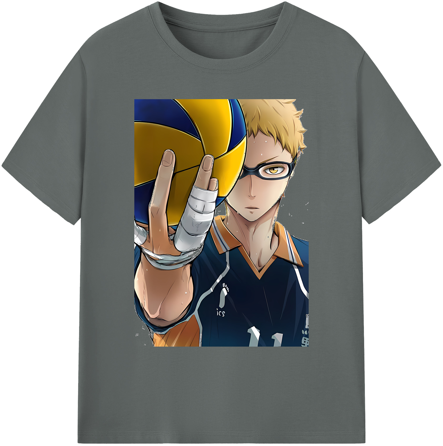 （画像用） ハイキュー!! Haikyu!! 綿100％ メンズ半袖Tシャツ｜肌触りやわらか＆通気性